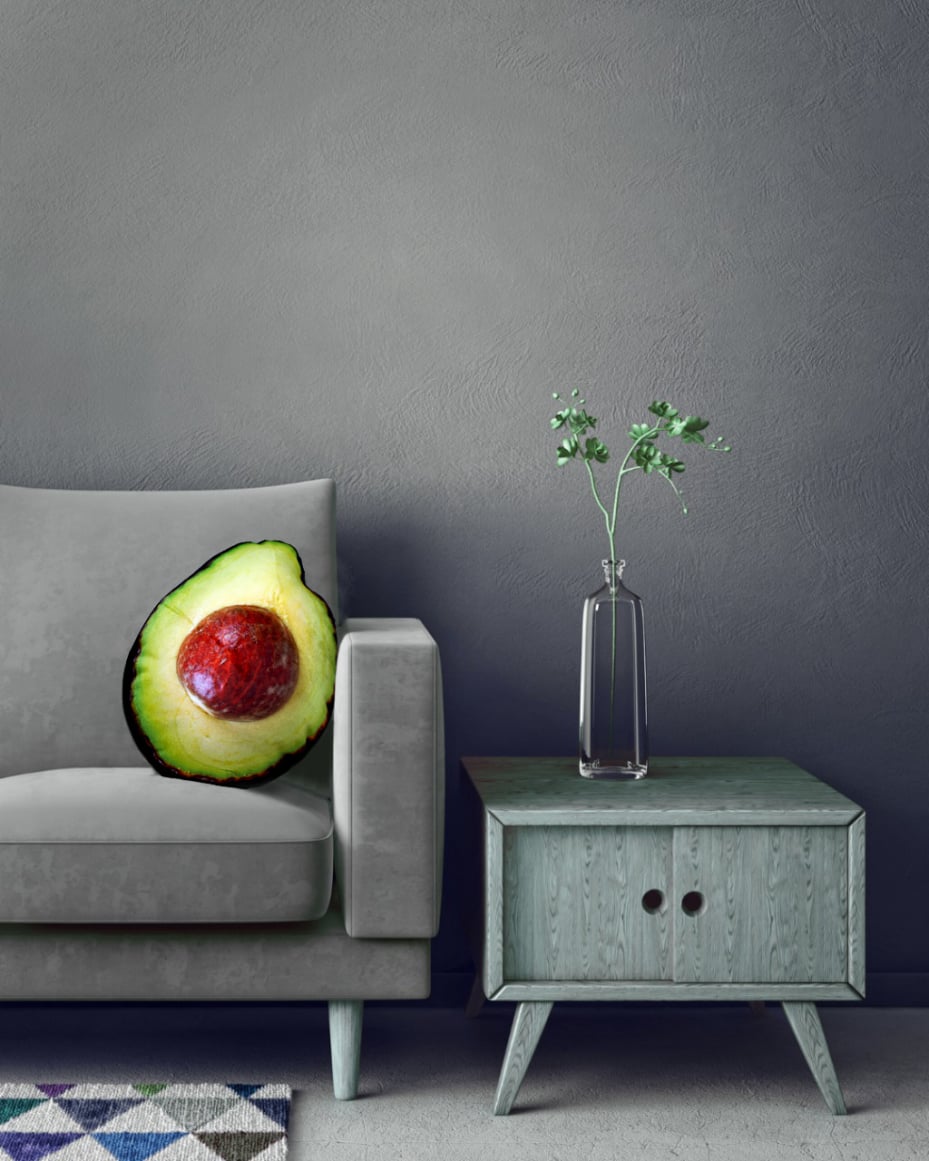 cojin aguacate diseño tierra amores
